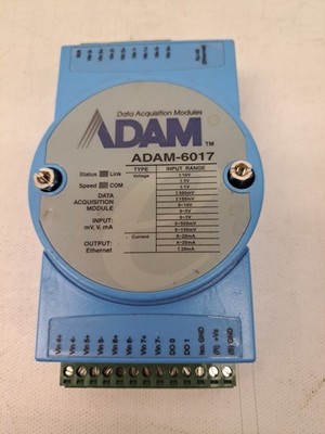 Advantech ADAM-6017  8-ch Isolated Analog Input Modbus TCP Module USED