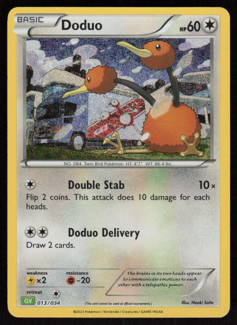 Doduo 013/034 Holo: Trading Card Game Classic Pokemon TCG Near Mint
