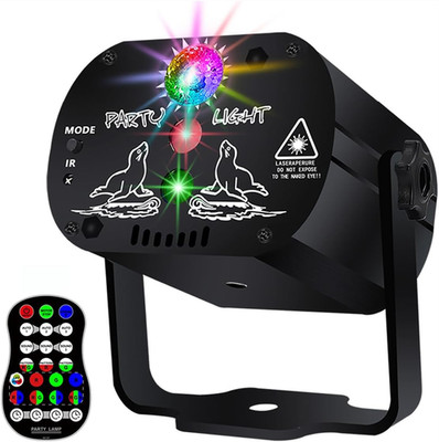 Disco Stage Lights DJ Lights for Parties Sound Activated for Xmas Bar Halloween