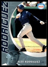 Alex Rodriguez 2002 Topps Nestle #4 Texas Rangers FREE SHIPPING AutographDen