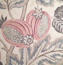 3,5 Meter x SANDERSON "Cantaloupe" Leinenstoff Blush/Taubenfrüchte/Feigen