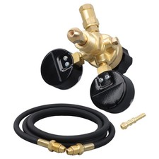 1Pc 2" Gauges Argon CO2 Gas Welding Regulator  Hose for CGA580 Mig Tig Welder