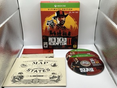 Red Dead Redemption 2 Ultimate Edition (Xbox One, 2018) CIB W/ Steel Case + Map