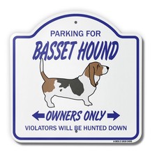 Basset Hound 18" X 18" Heavy-Gauge Aluminum Architectural Sign