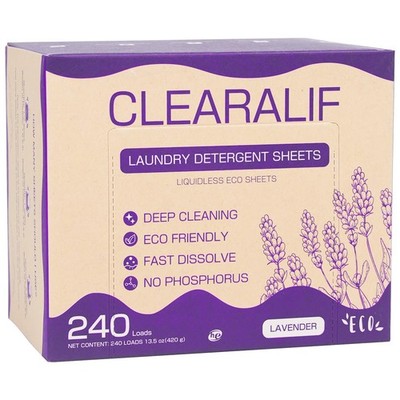 Laundry Detergent Sheets 120 Sheets (Up to 240 Loads), Lavender - Great For A...