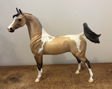 Peter Stone 1999 Frosty Dun Dapple Pinto Arabian Model Horse