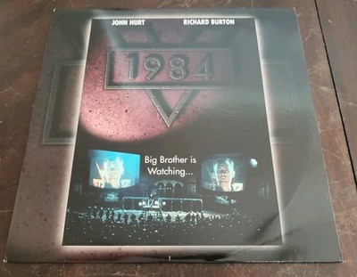 1984 Laserdisc GEORGE ORWELL JOHN HURT Dystopia Future Big Brother Burton W39