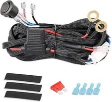 14.7ft Wiring Harness 2 Leads with Rock Switch 40A Relay 30A Fus Model: 2 lead