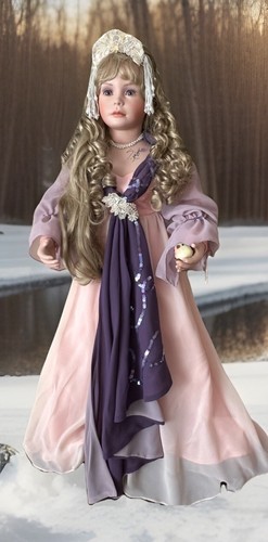 Gloria Vanderbilt Porcelai Doll “Bianca Snow Maiden”LE 246, 32 in, 1998 - Picture 5 of 23