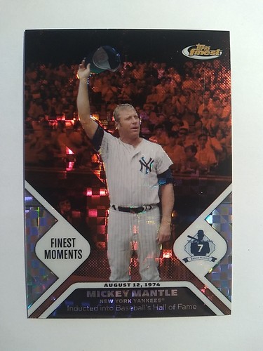 Mickey Mantle 2006 Topps Finest Finest Moments Xfractor mmfm10 216 250 