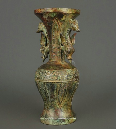 Bouteille vase zun ventes exceptionnelles oiseau phénix bête 11