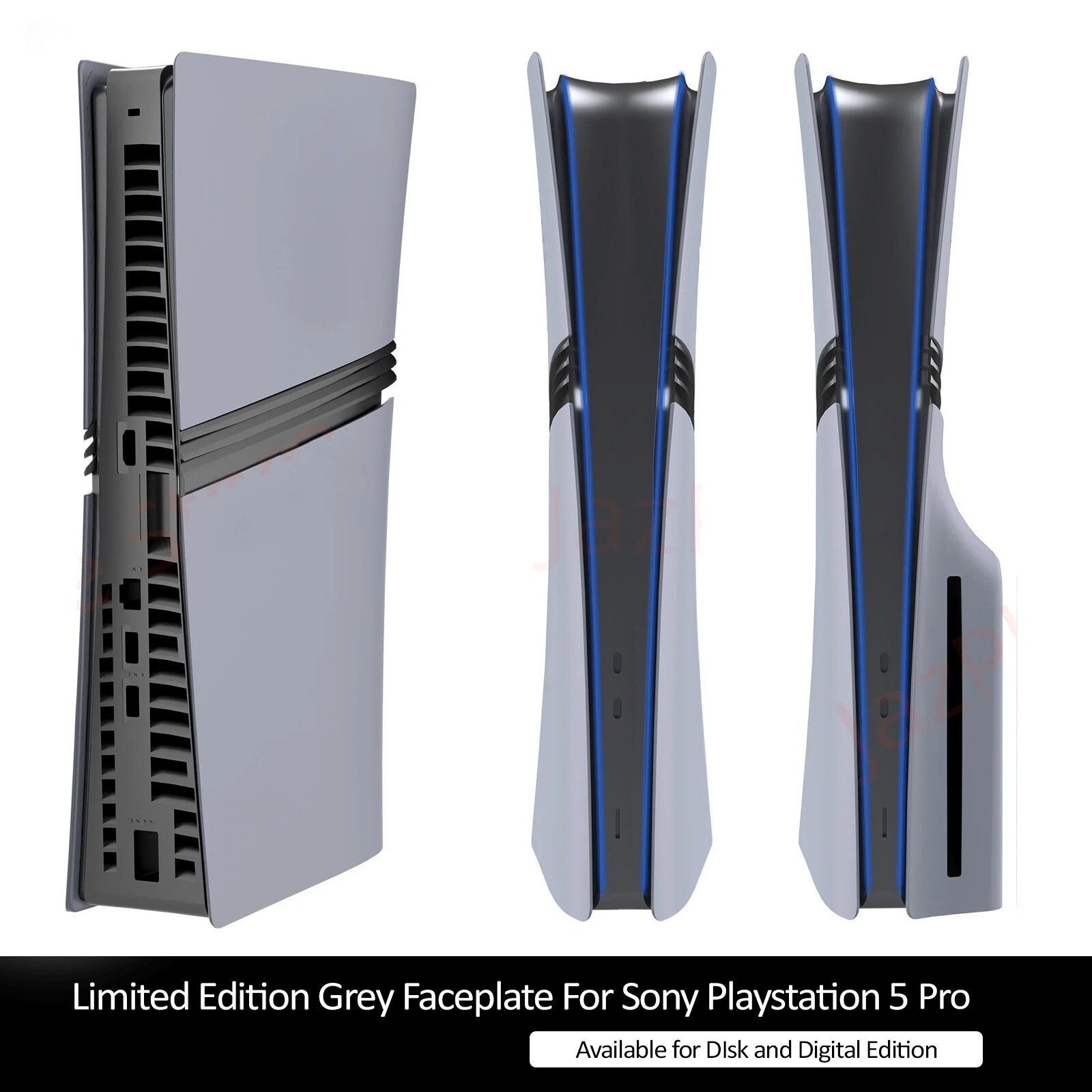 Grey PS5 Pro Disc & Digital Faceplate Limited Edition 30th Anniversary For SONY