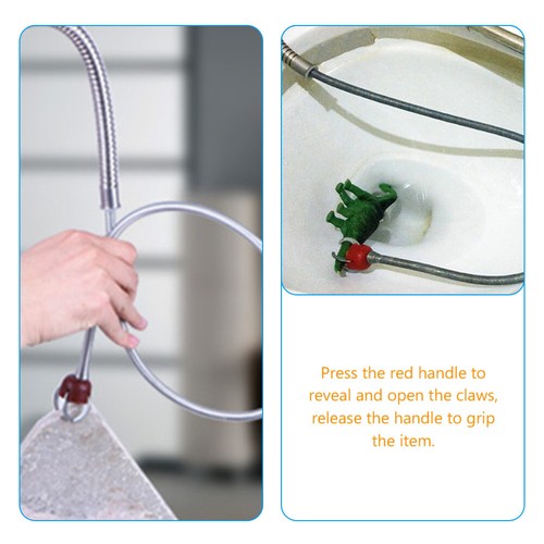 51'' Toilet Auger Plumbing Snake Drain Opener Pipe Clog Solution Hand Tool - Picture 12 of 14