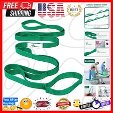 Stretching Strap Yoga Straps for Physical Therapy, 10 Loops Non-Elastic Stret...