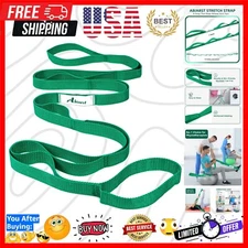 Stretching Strap Yoga Straps for Physical Therapy, 10 Loops Non-Elastic Stret...