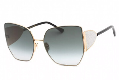 Jimmy Choo Gold Frame Sunglasses with Dark Gradient Lenses Jimmy Choo Pilot Sunglasses Jimena 2M29O Gold/Black 60mm  main image 3
