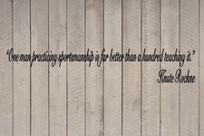 Knute Rockne Notre Dame Sports Football Quote Vinyl Wall Sticker Decal (b)