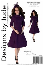 VDC The Duchess, Doll Clothes Sewing Pattern for 16.5" RTB101 Grace Dolls Tonner