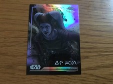 2024 Topps Star Wars Chrome Xi an aurebesh refractor d 98/99