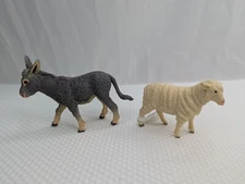 Safari Ltd Farm Animal Ewe Sheep Donkey Mule Lot