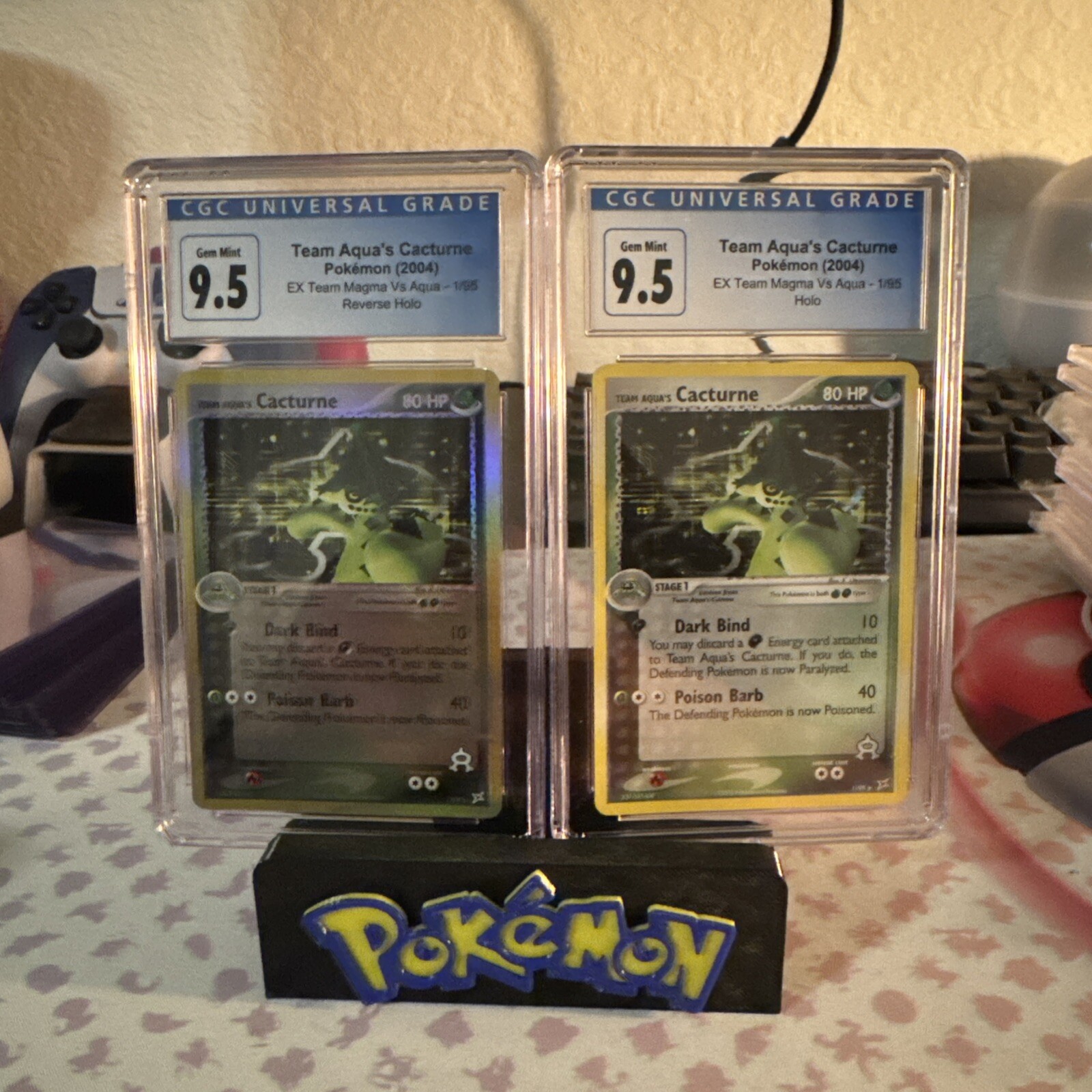 Team Aqua’s Cacturne Set 1/95 Holo/ Reverse Holo 