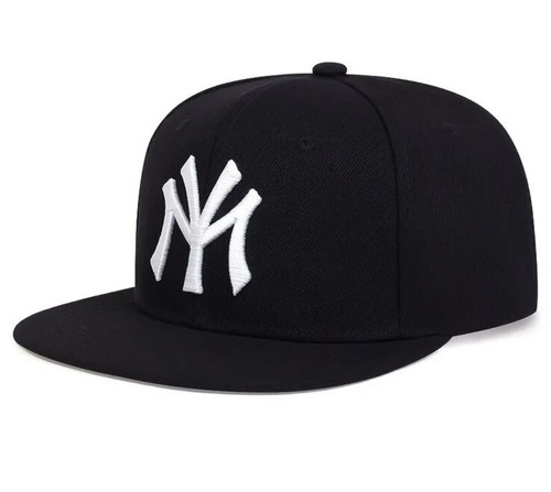 Flat Brim Snapback Baseball Cap Casual With Letter MY For Mets & Yankees