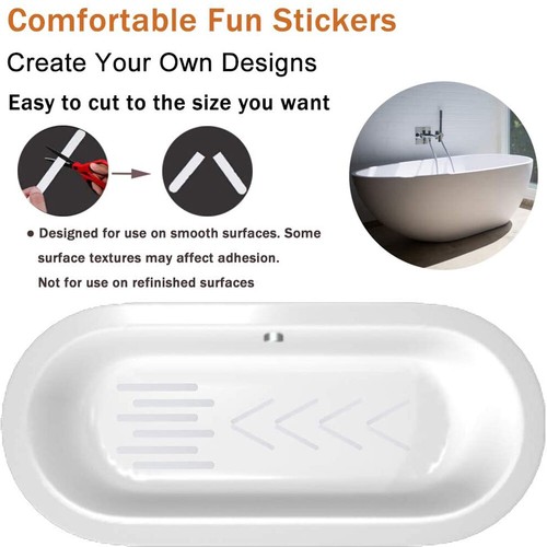 12/36x Floor Safety Tape Bath Shower Strips Grip Stickers Anti Slip Non Slip Pad - Picture 7 of 14