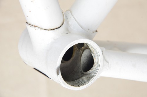 Peugeot PX10 Frame & Fork, 23" / 58.5 cm, White, Reynolds 531, Vintage 1972 - Picture 9 of 24