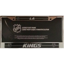 los angeles kings nhl ice hockey glitter chrome license plate frame made in usa