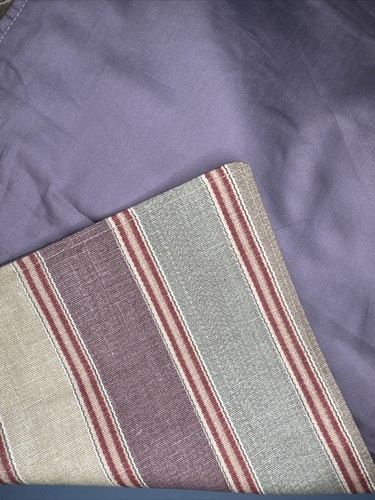Set 4 tovagliette fatte a mano strisce orizzontali supporto malva colori neutri19x13 - Foto 4 di 4