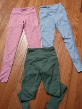 Victoria Secret Sport Lot of 3- Blue, Teal, Pink Leggings SX Womens