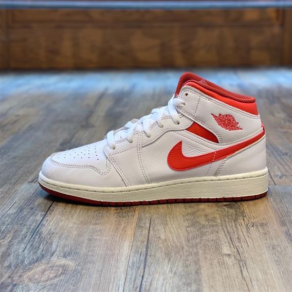 Nike Air Jordan Mid weiß rot FJ3458 160 Herren Sneaker Retro