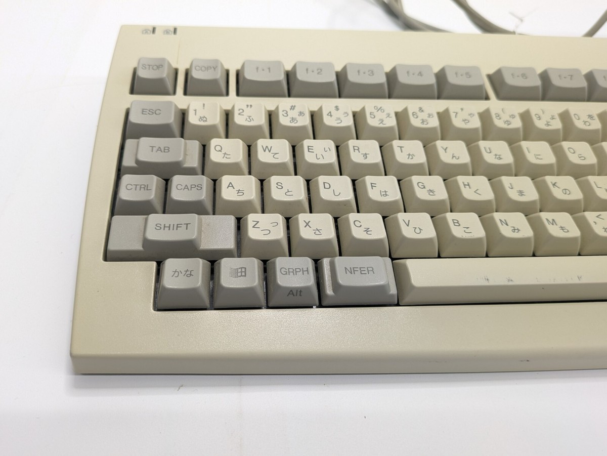 NEC PC-9801EX PC-9801VX 本体 PC-9800 キーボード Vintage NEC PC 98 keyboard for NEC PC 98 9801 9821 genuine