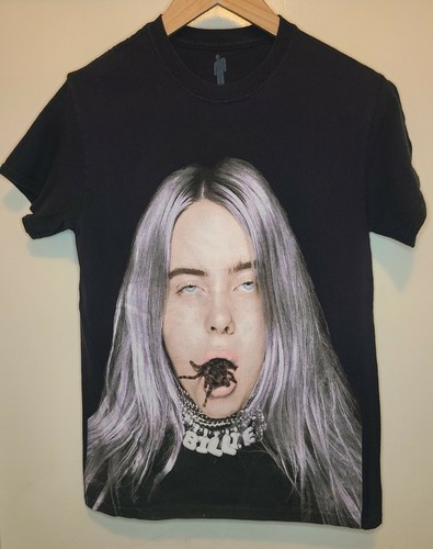 Billie Eilish Tarantula Spider Black T 