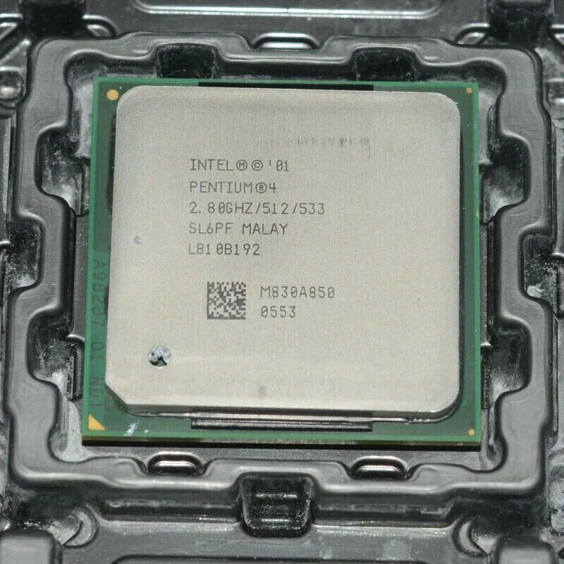 Intel Pentium 4 SL6PF SL6SL P4 2.8GHZ 512KB 533MHz Socket 478 CPU Processor - Image 2 of 3