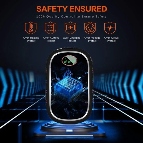 2 Pack Hand Warmers Rechargeable Portable Electric Hand Warmers Reusable USB 2 - Picture 4 of 10