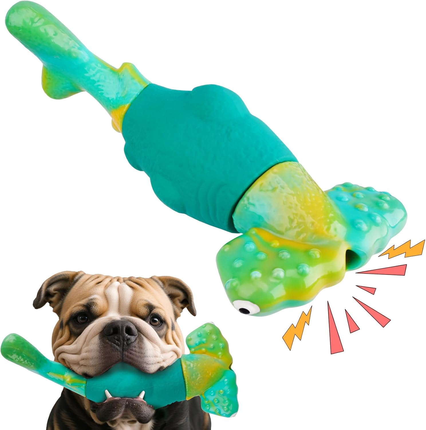 Dog Toys for Aggressive Chewers, Interactive Dog Chew Toys for Large Dogs, Indes