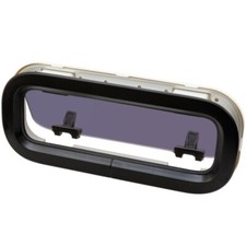 Lewmar Standard 2 Bootsfenster 176x425 mm  schwarz Portlight Boot Yacht