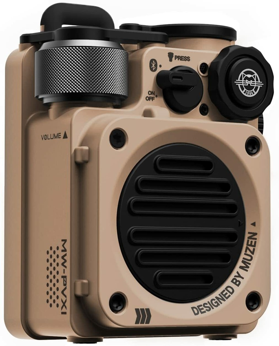 MUZEN Wild Mini Bluetooth　Desert  yellow MUZEN Wild Mini Rugged Outdoor Speaker Bluetooth 5.0