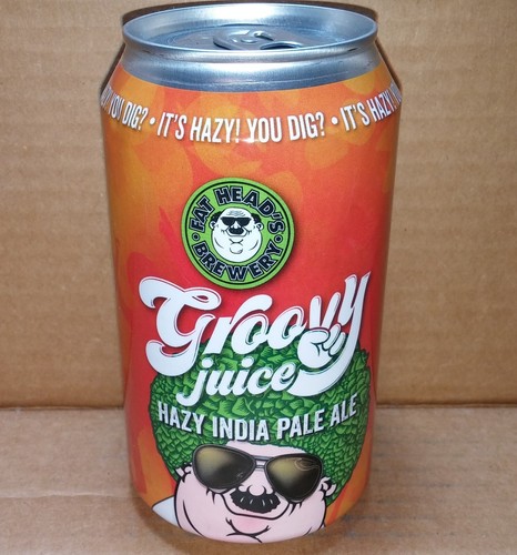 Groovy Juice Hazy IPA 12 oz. beer can Fat Head’s Brewery, Middleburg Heights