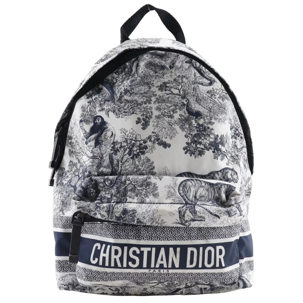 Dior M6108SNTJ Toile de Jouy Small backpack Backpack Daypack Black / white...