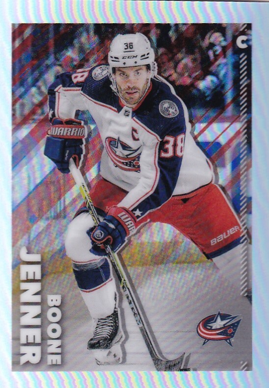 2022-23 Topps Chrome Refractor Sticker #144 Boone Jenner - Columbus /99 MADE