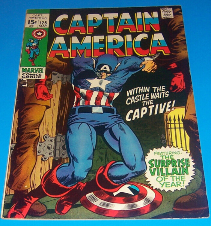Captain America #125 - (1970) - Mandarin App- HIGH GRADE - VF+