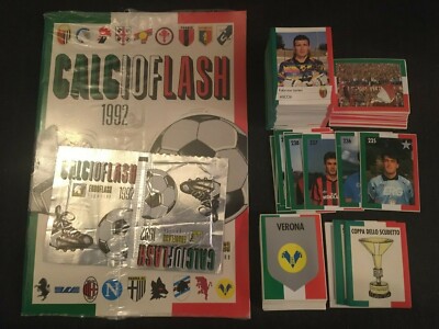 KOMPLETTER SATZ + VIDEOALBUM EUROFLASH FIGUREN FUSSBALL FLASH 92 1992 KEINE PANINI NEU