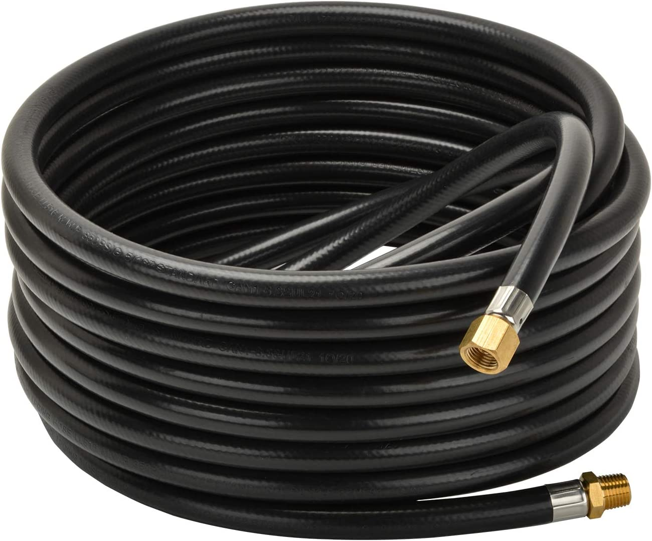 Only Fire 25 Ft Extension/Appliance Hose for Propane Gas, Black