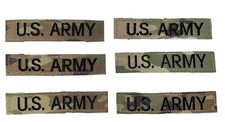 New U.S. Army Name tape OCP Scorpion Multicam Hook Loop Patch Lot of 6
