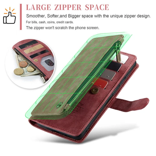 For Samsung S25 S24 S23 FE S22 S21 Detachable Magnetic Cover Leather Wallet Case - Picture 27 of 63