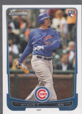 STEVE CLEVENGER 2012 Bowman Draft #12 Error Oddball Partial Missing Foil Name RC