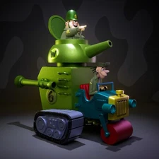 UNPAINTED Wacky Races Army Surplus 3D Printed Model Kit UW