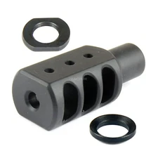 Aluminum Muzzle Brake Compensator 1/2x28 TPI for .223/.22LR